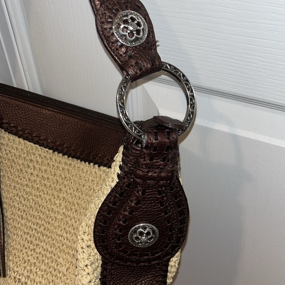 Brighton Raffia Shoulder Bag Like New - Picture 4 of 10